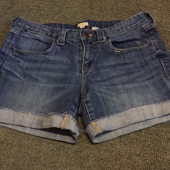 j crew jean shorts